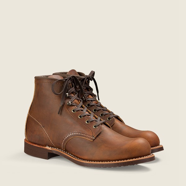 Heritage Støvler Herre - Red Wing Blacksmith - 6-Inchr Rough & Tough Læder - Brune - MXFWQH-507